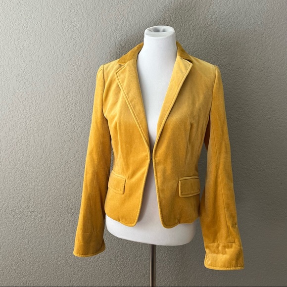 J.Crew Velvet Golden Blazer SZ 8